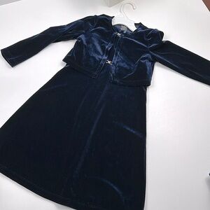 Hype Deep Blue Velour Dress